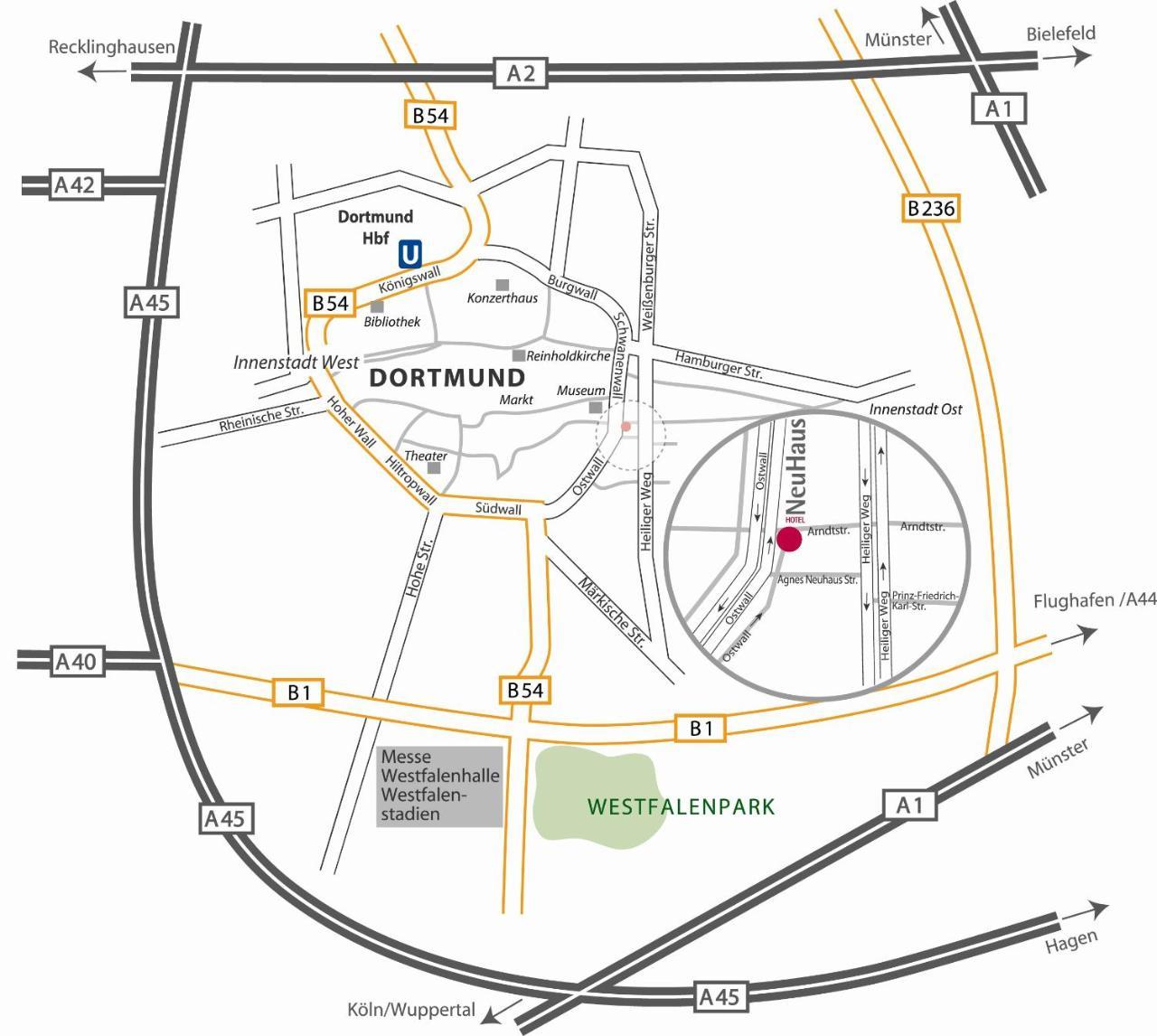 Hotel NeuHaus Dortmund Buitenkant foto
